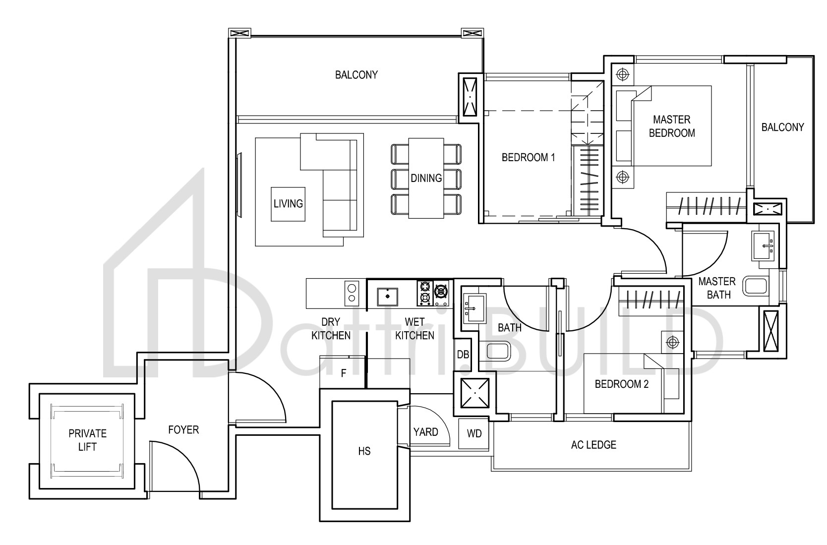 THE CREEK @ BUKIT C3 floorplan (watermarked)