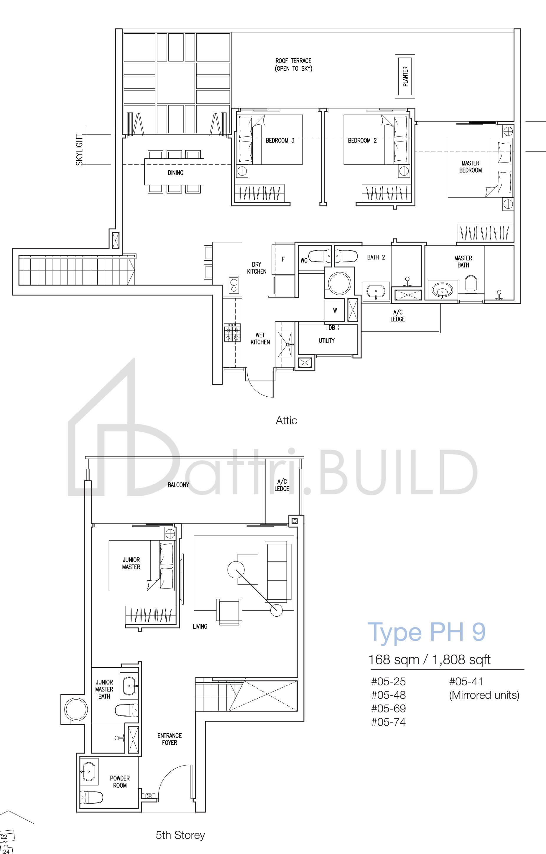 THE NAUTICAL PH9 floorplan (watermarked)