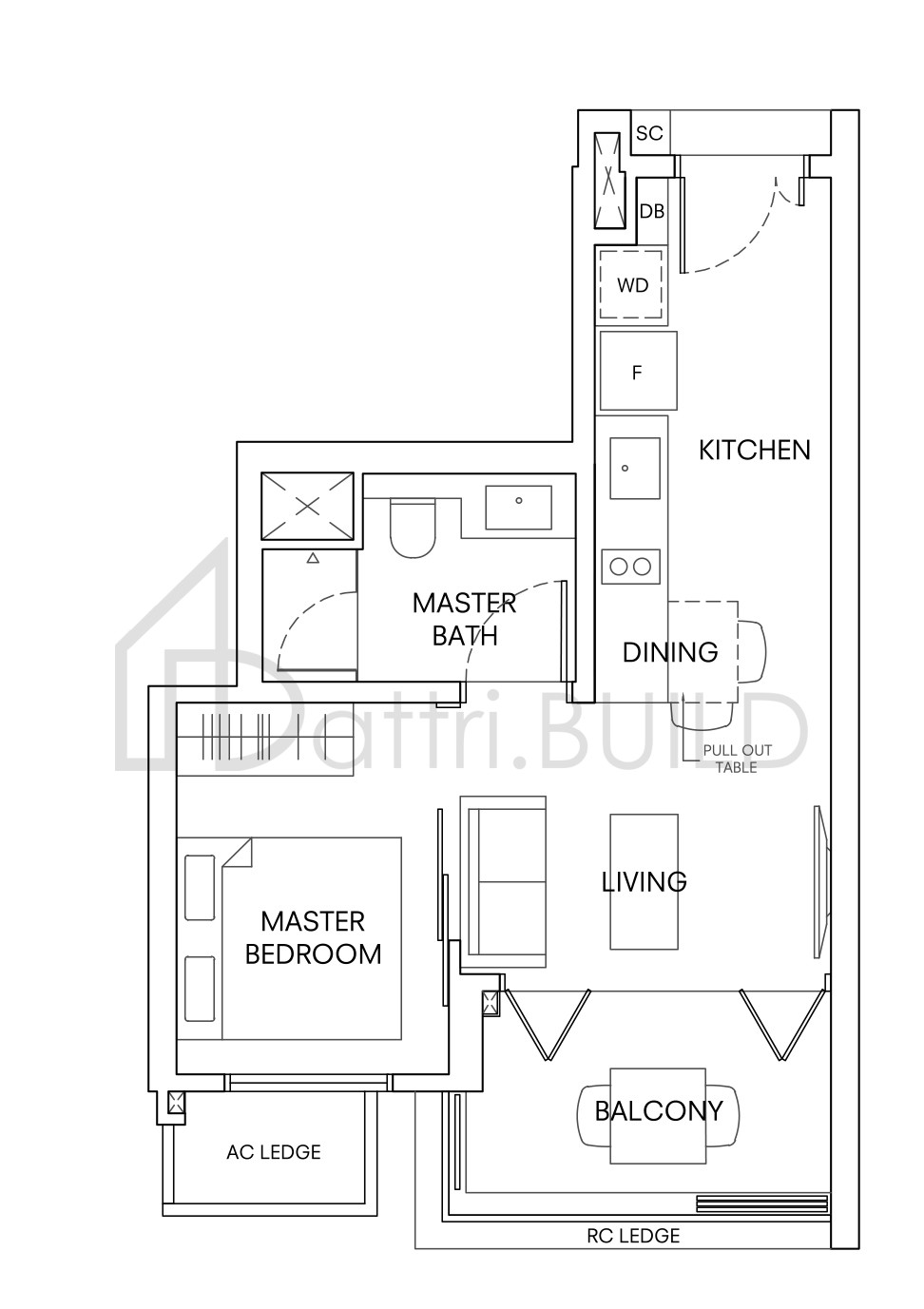 ONE HOLLAND VILLAGE RESIDENCES A2 floorplan (watermarked)