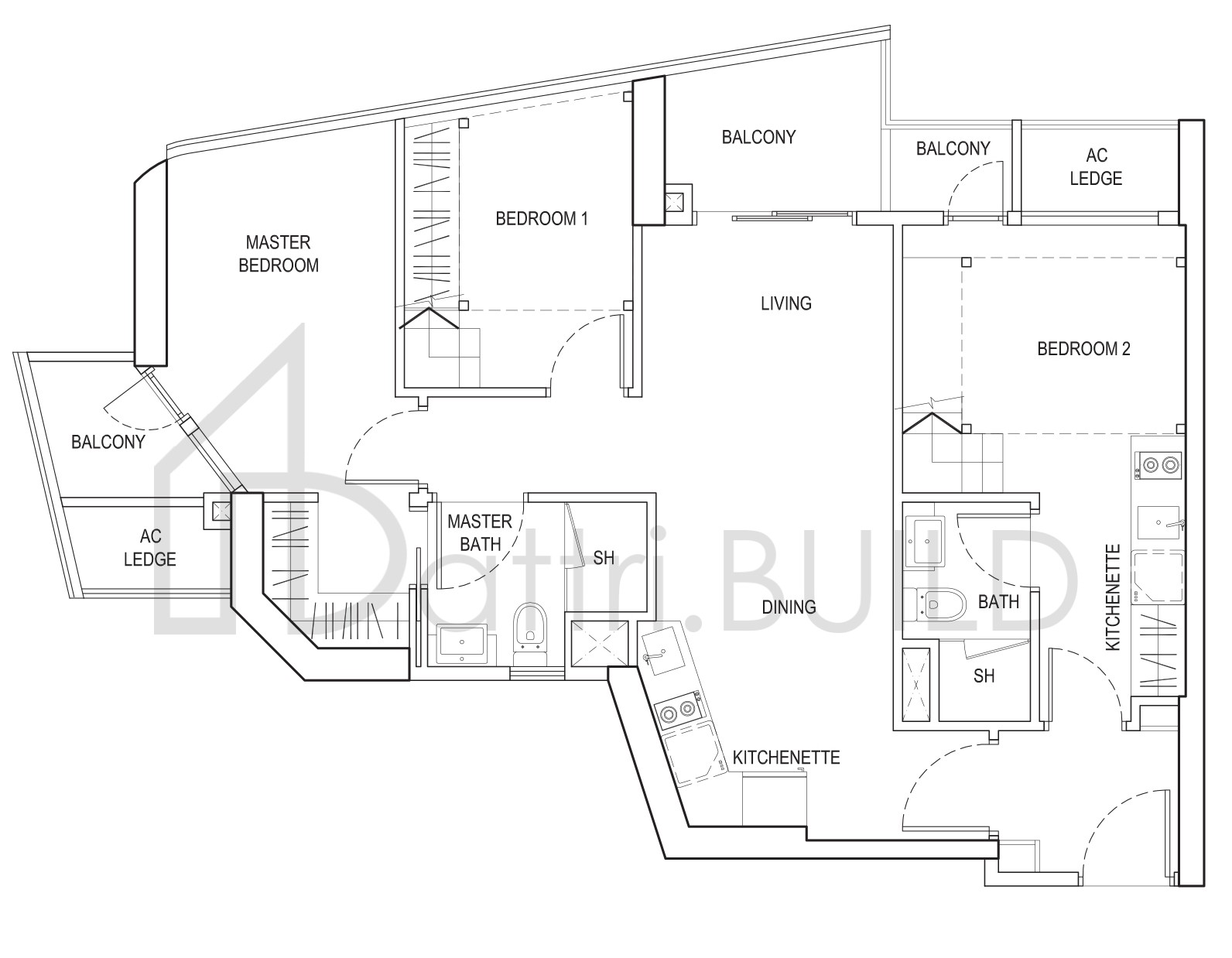 CITY GATE 3DK1 floorplan (watermarked)