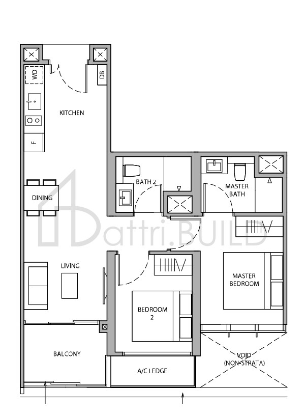 DAIRY FARM RESIDENCES 2B2 floorplan (watermarked)