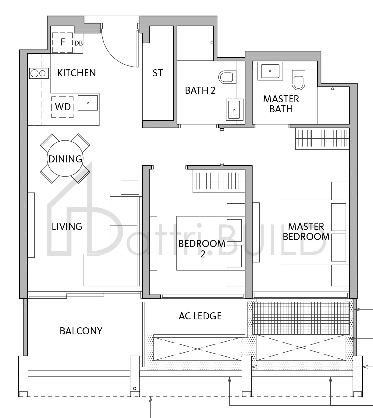 RIVIÈRE B1-2(h) floorplan (watermarked)