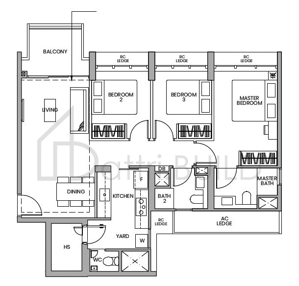 PARC GREENWICH C4-PH floorplan (watermarked)