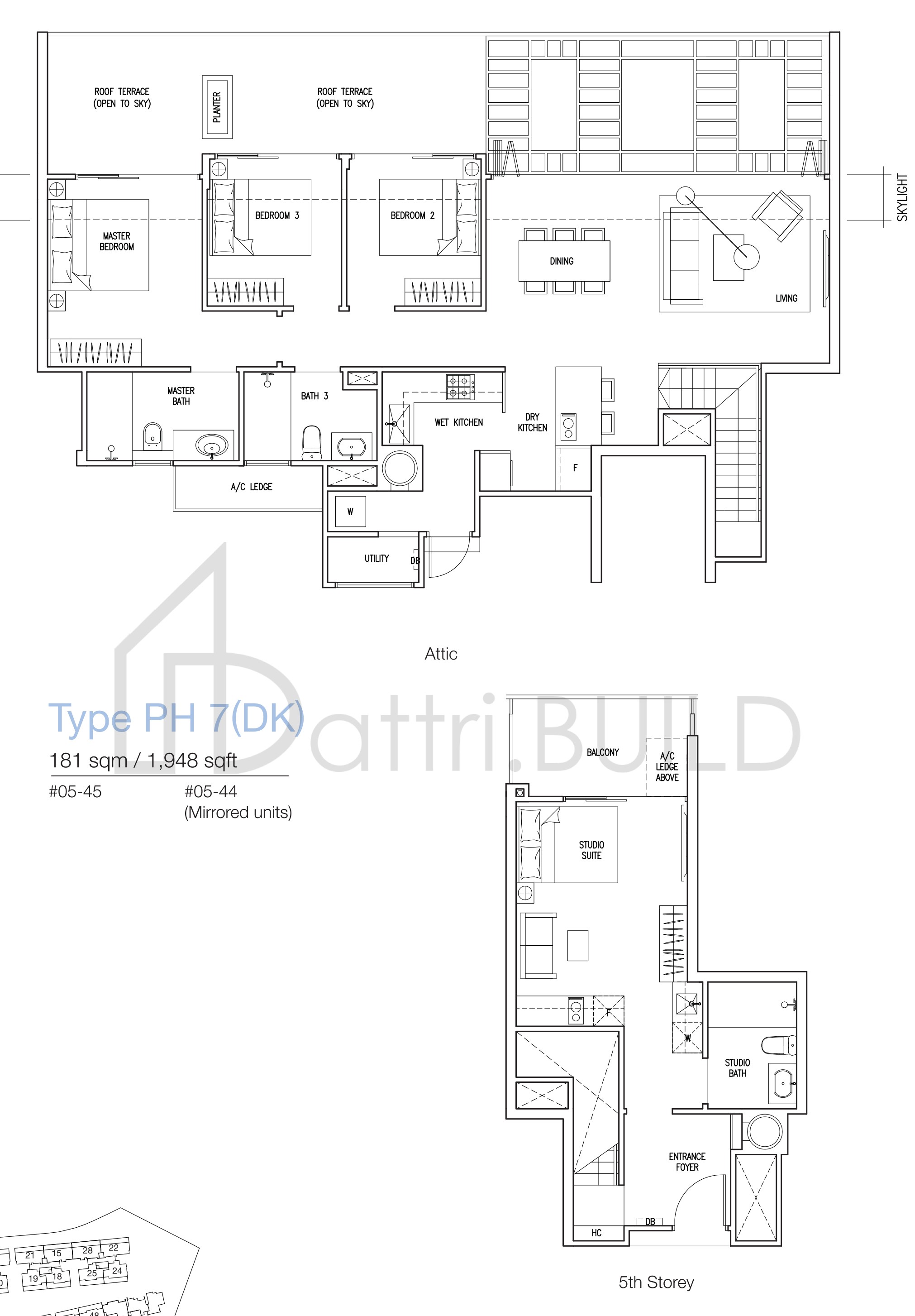 THE NAUTICAL PH7(DK) floorplan (watermarked)