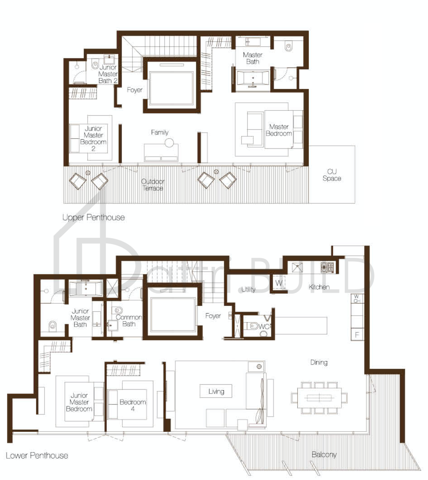 CLUNY PARK RESIDENCE PH5-4F floorplan (watermarked)
