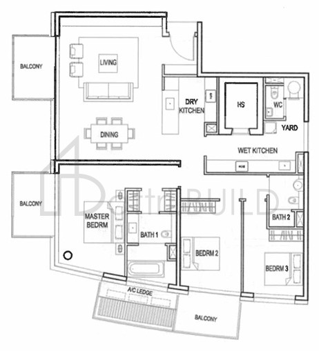 REFLECTIONS AT KEPPEL BAY VC16a floorplan (watermarked)