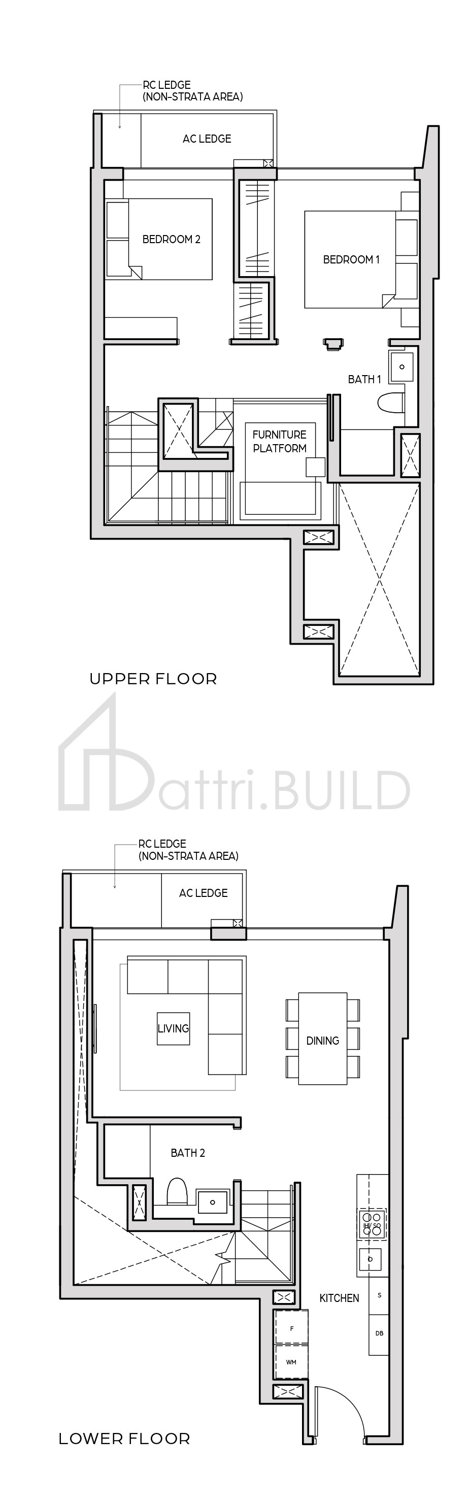 MIDTOWN BAY B6a-DP floorplan (watermarked)