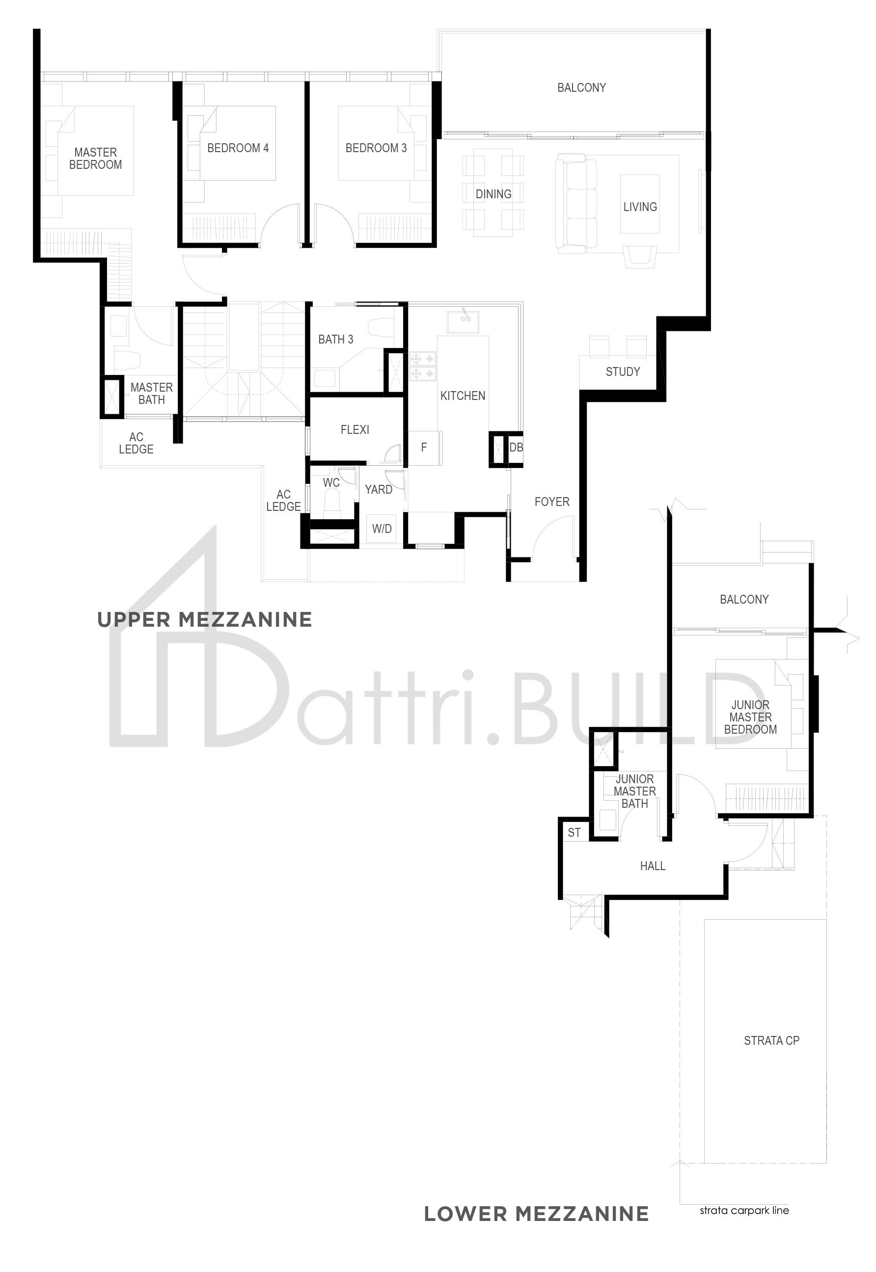 THE GAZANIA D3AM floorplan (watermarked)