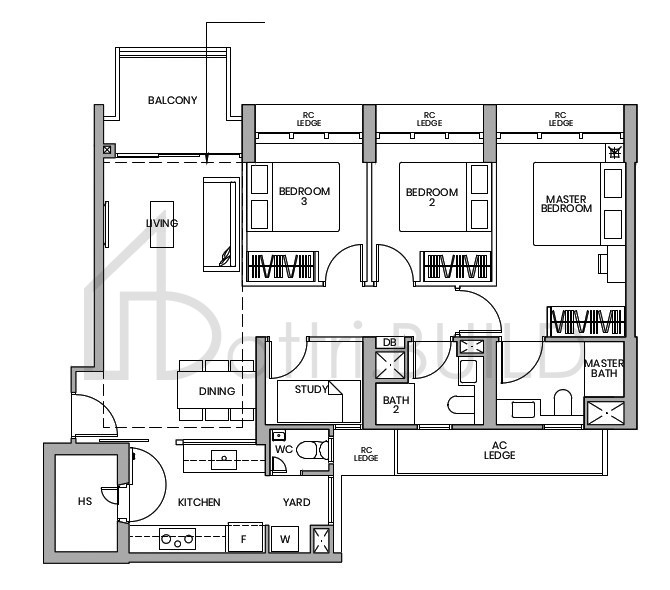 PARC GREENWICH C5A floorplan (watermarked)