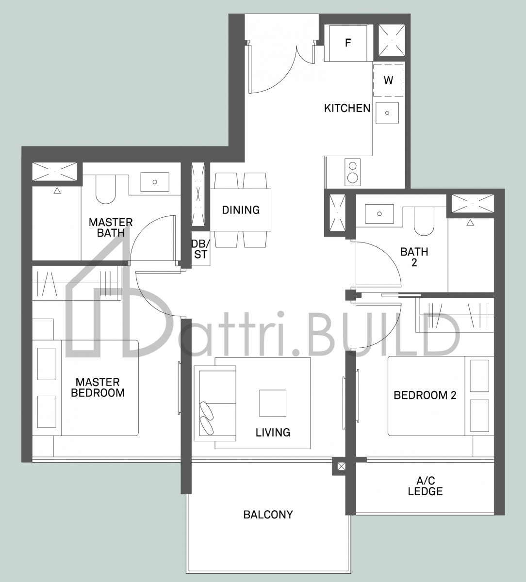THE CLEMENT CANOPY B1G floorplan (watermarked)