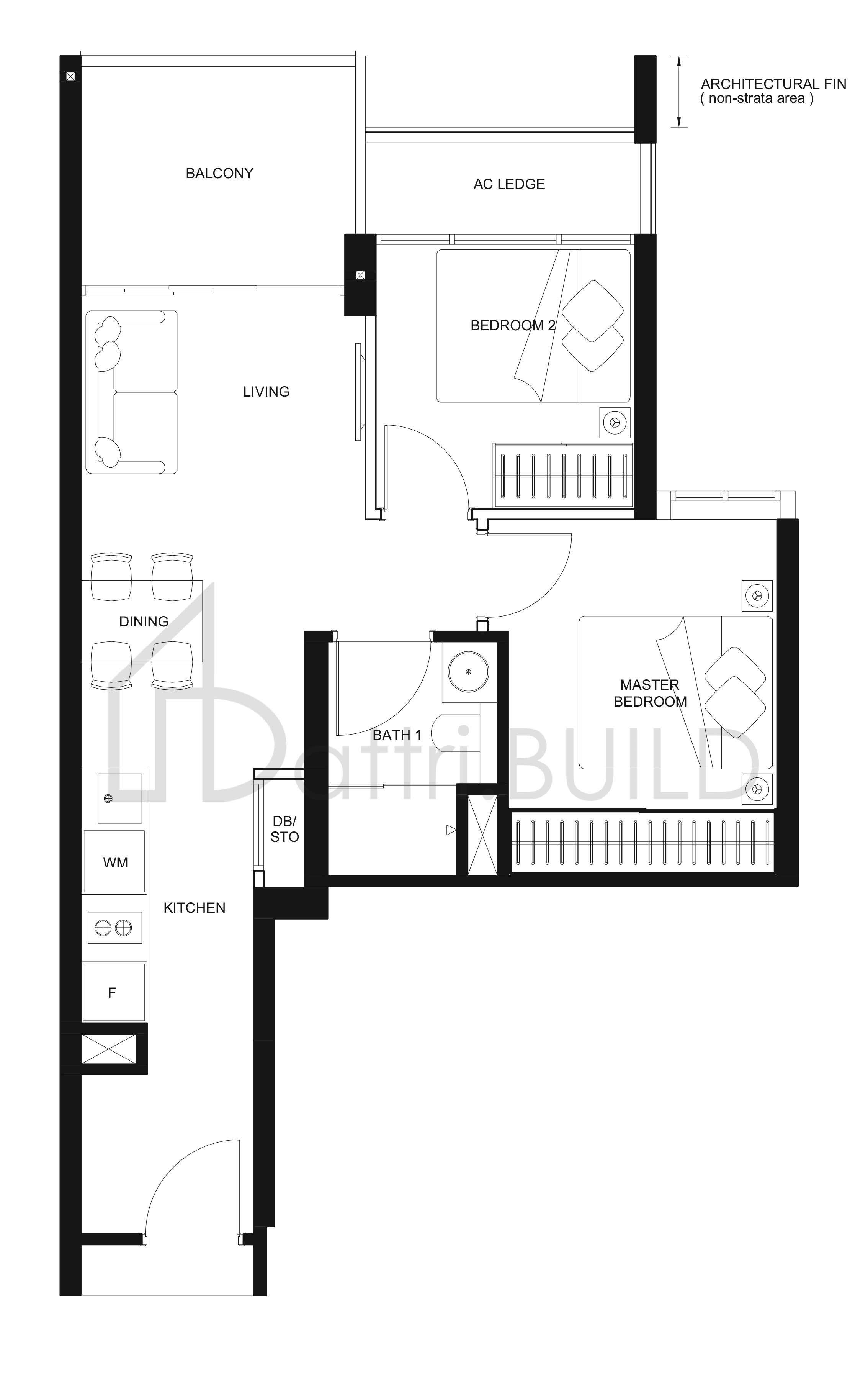 THE LINQ B2 floorplan (watermarked)