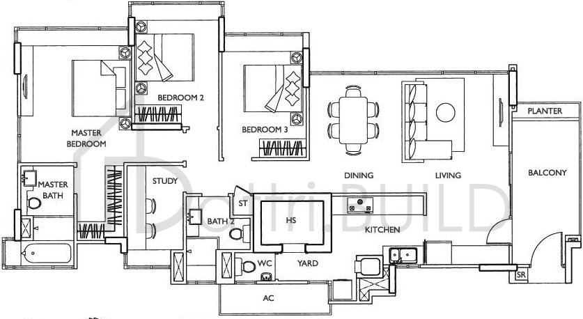 THE ESTA B3 floorplan (watermarked)