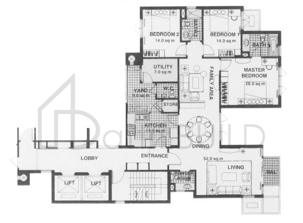 PARKSHORE B1 floorplan (watermarked)