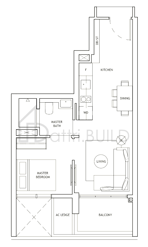 THE LANDMARK A3 floorplan (watermarked)