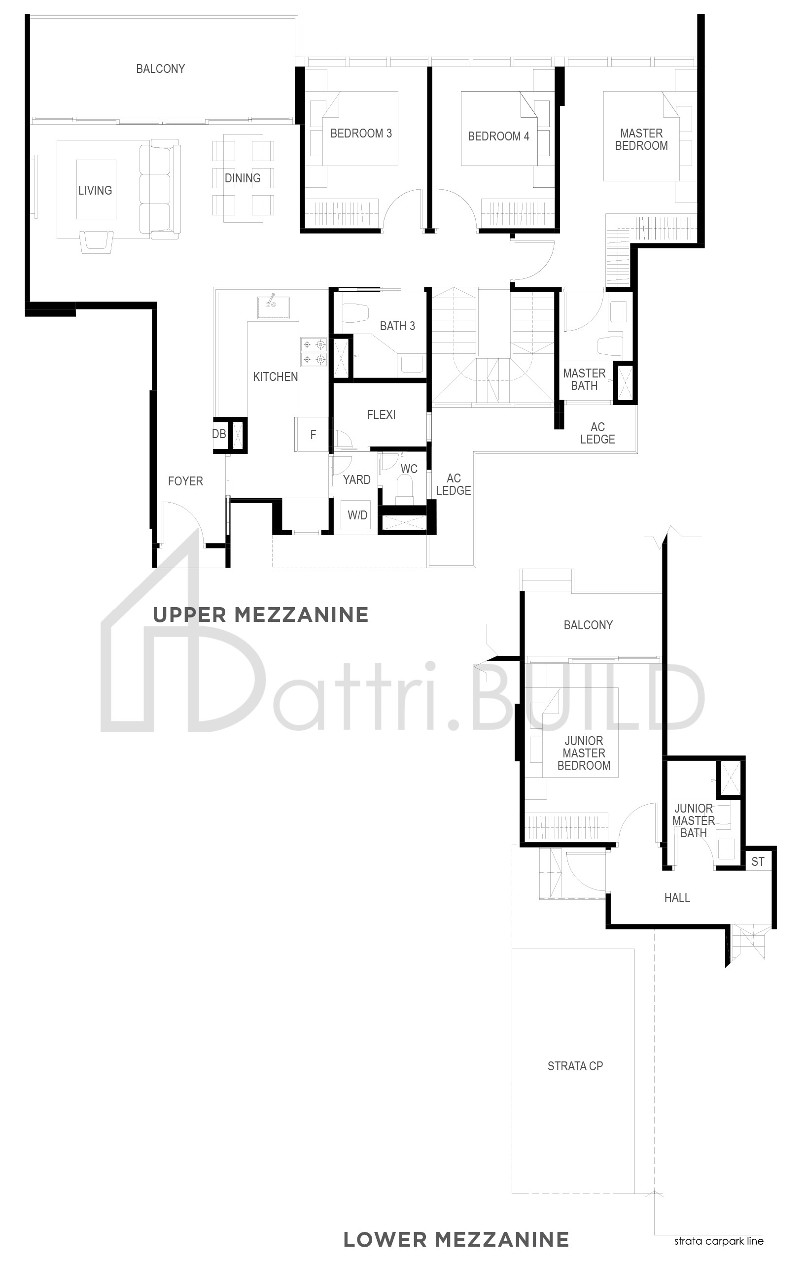THE GAZANIA D3BM floorplan (watermarked)