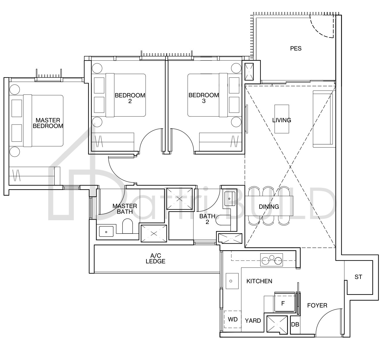 KI RESIDENCES AT BROOKVALE C3-G floorplan (watermarked)