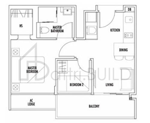 CASA CAMBIO B2-P floorplan (watermarked)