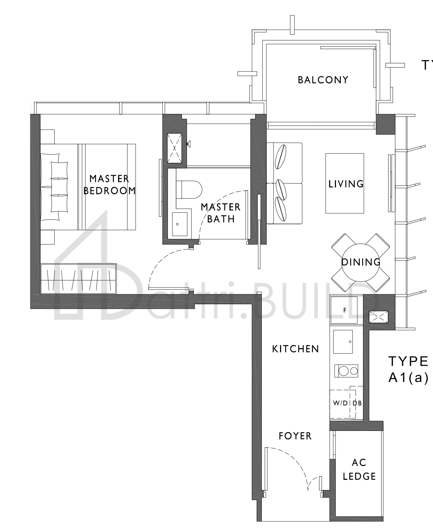 THE HYDE A1 floorplan (watermarked)
