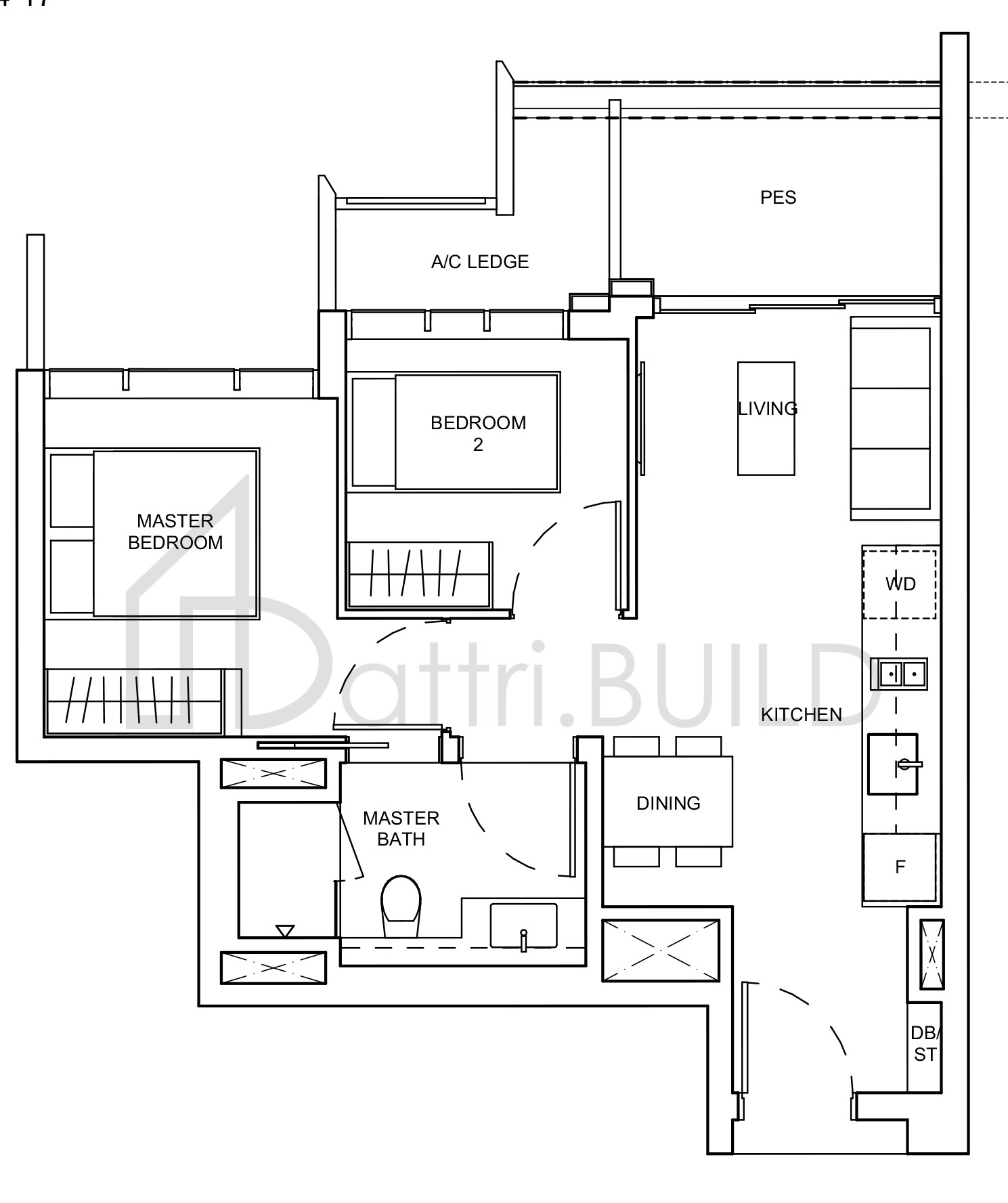 HAUS ON HANDY B2(p) floorplan (watermarked)