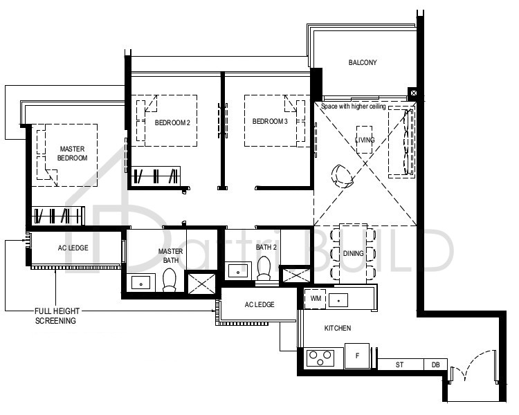 NORMANTON PARK 3BR-CaR-PH floorplan (watermarked)