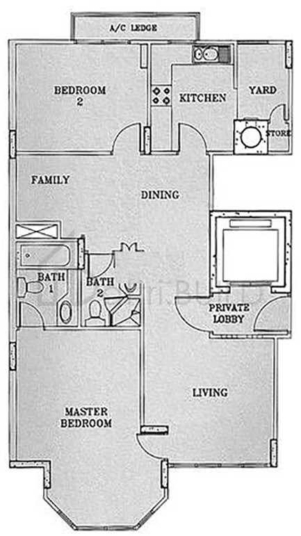 THE BLOSSOMVALE B3L floorplan (watermarked)