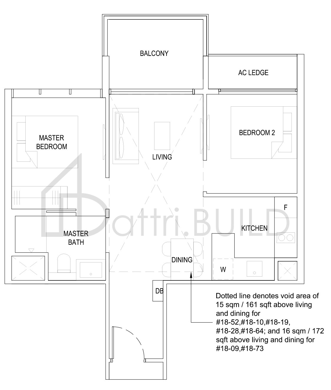 THE FLORENCE RESIDENCES 2C3(PH) floorplan (watermarked)