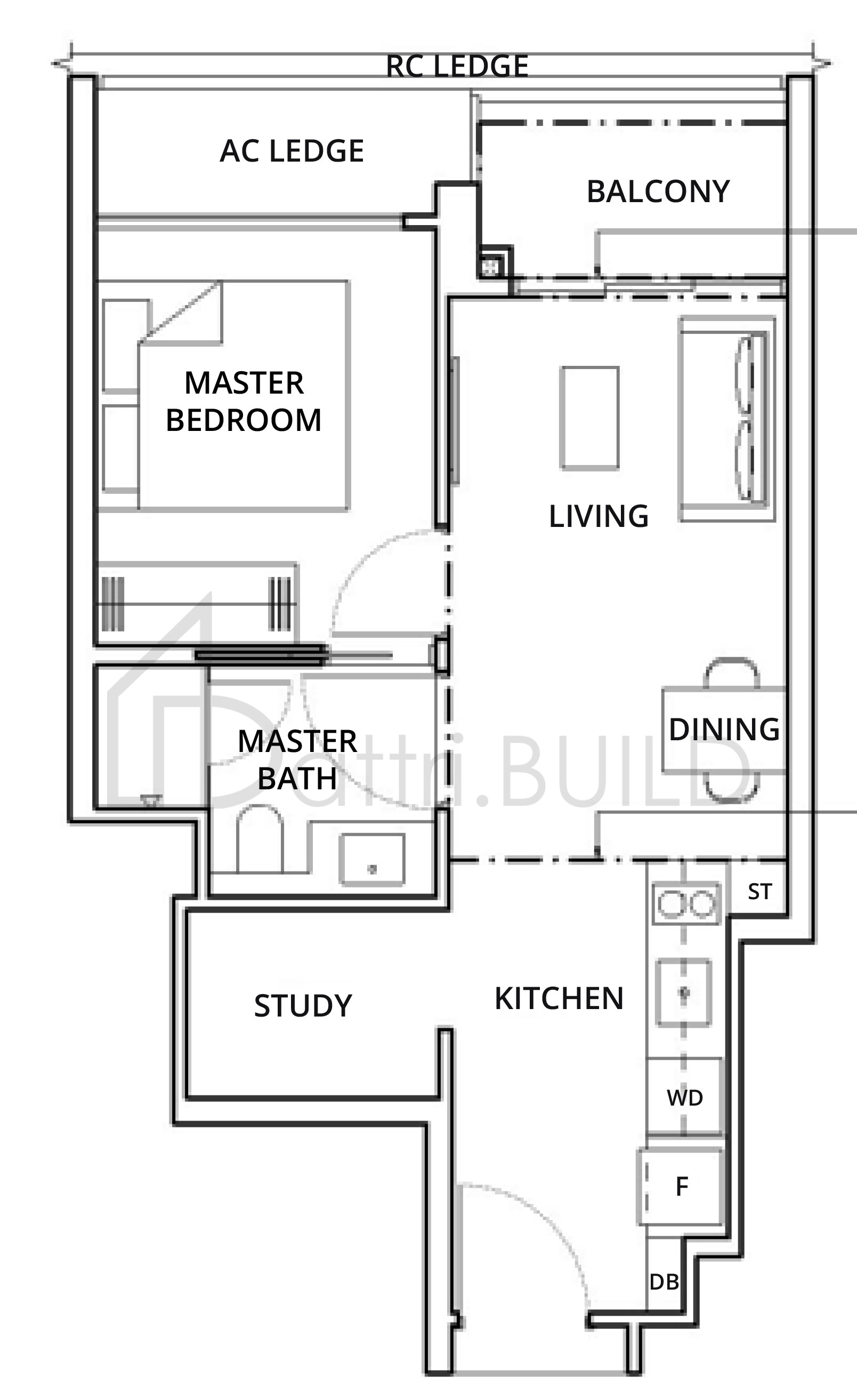ONE NORTH EDEN A2 floorplan (watermarked)