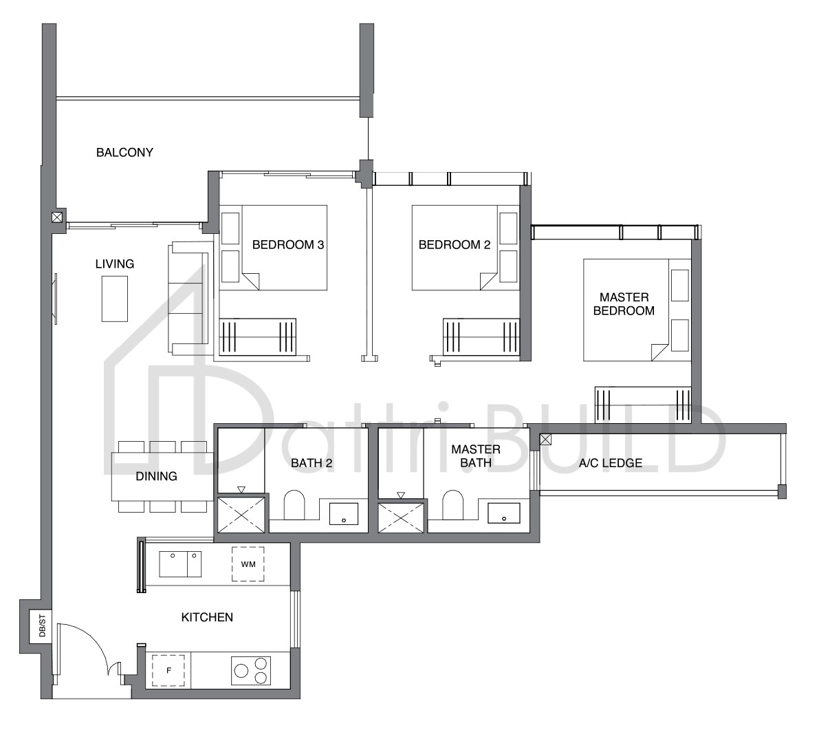 LEEDON GREEN C1 floorplan (watermarked)