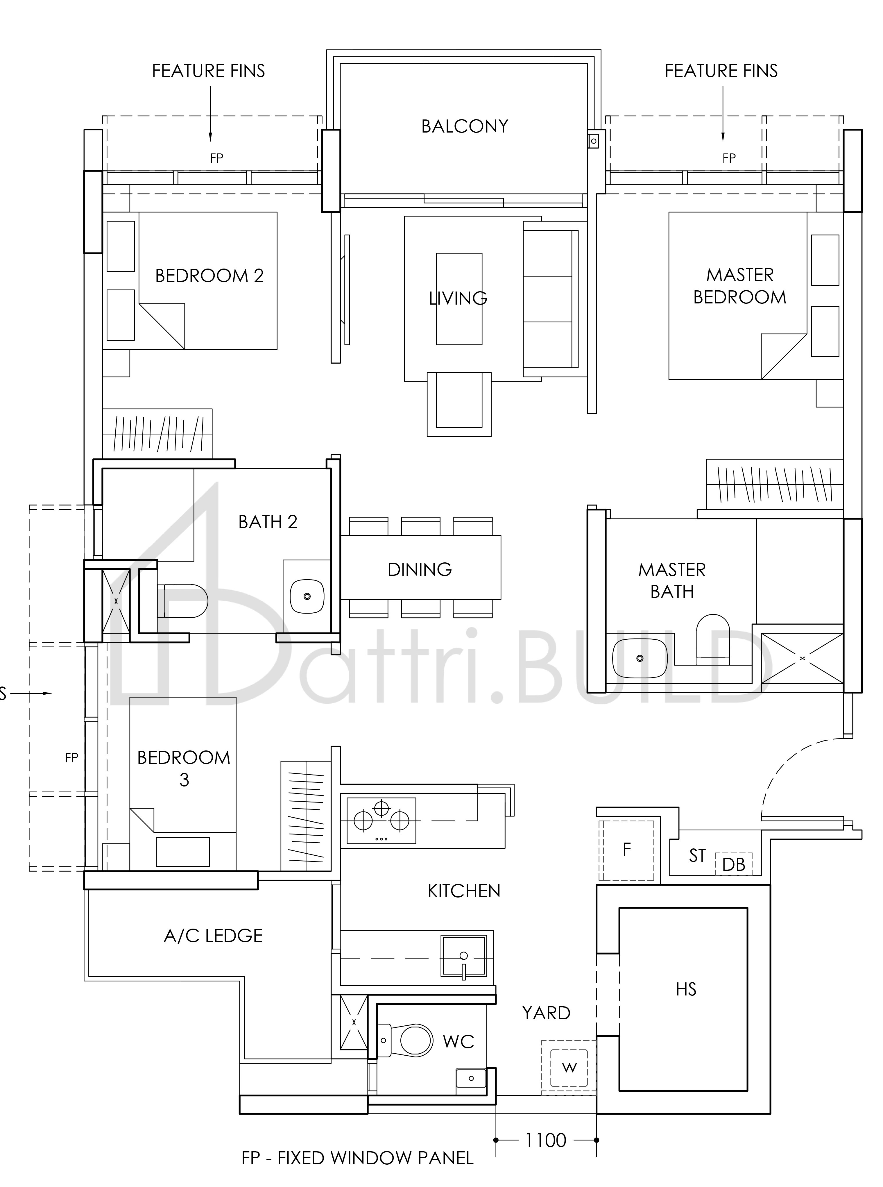 PROVENCE RESIDENCE C1 floorplan (watermarked)