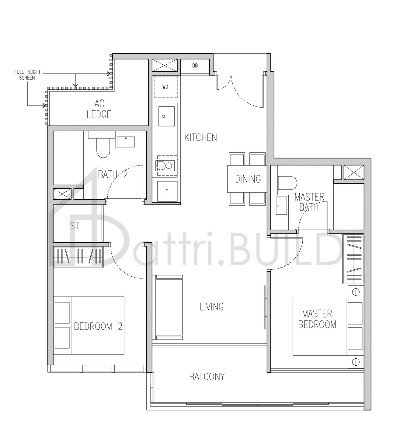 VAN HOLLAND B5 floorplan (watermarked)