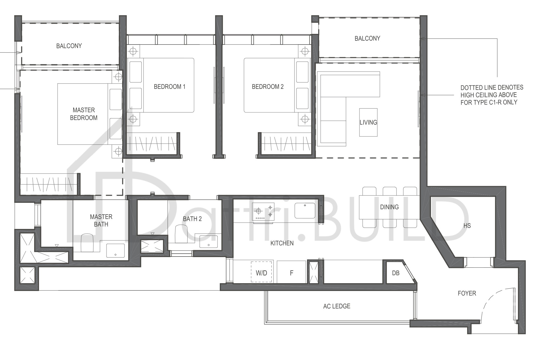 THE ESSENCE C1-R floorplan (watermarked)