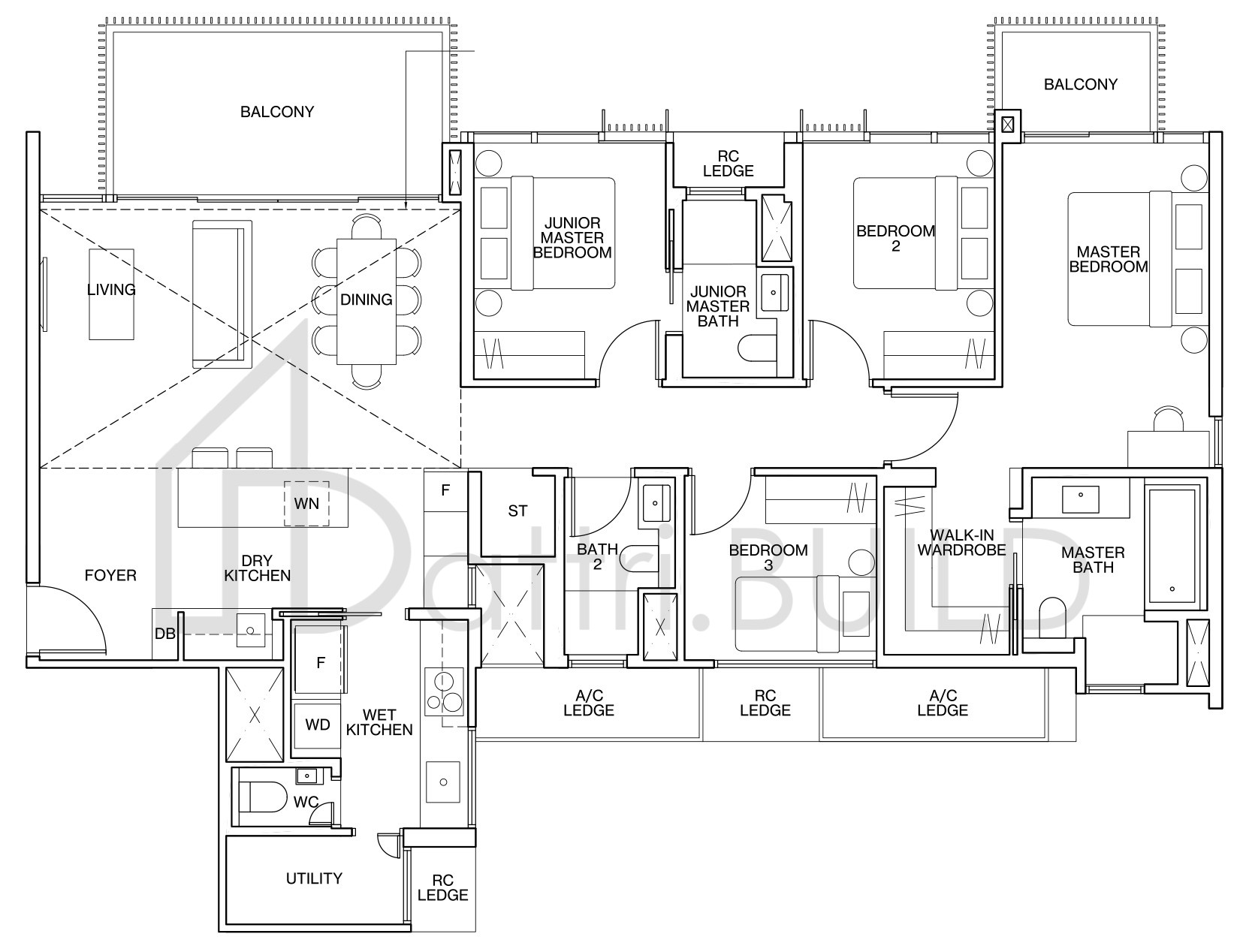 KI RESIDENCES AT BROOKVALE D3 floorplan (watermarked)