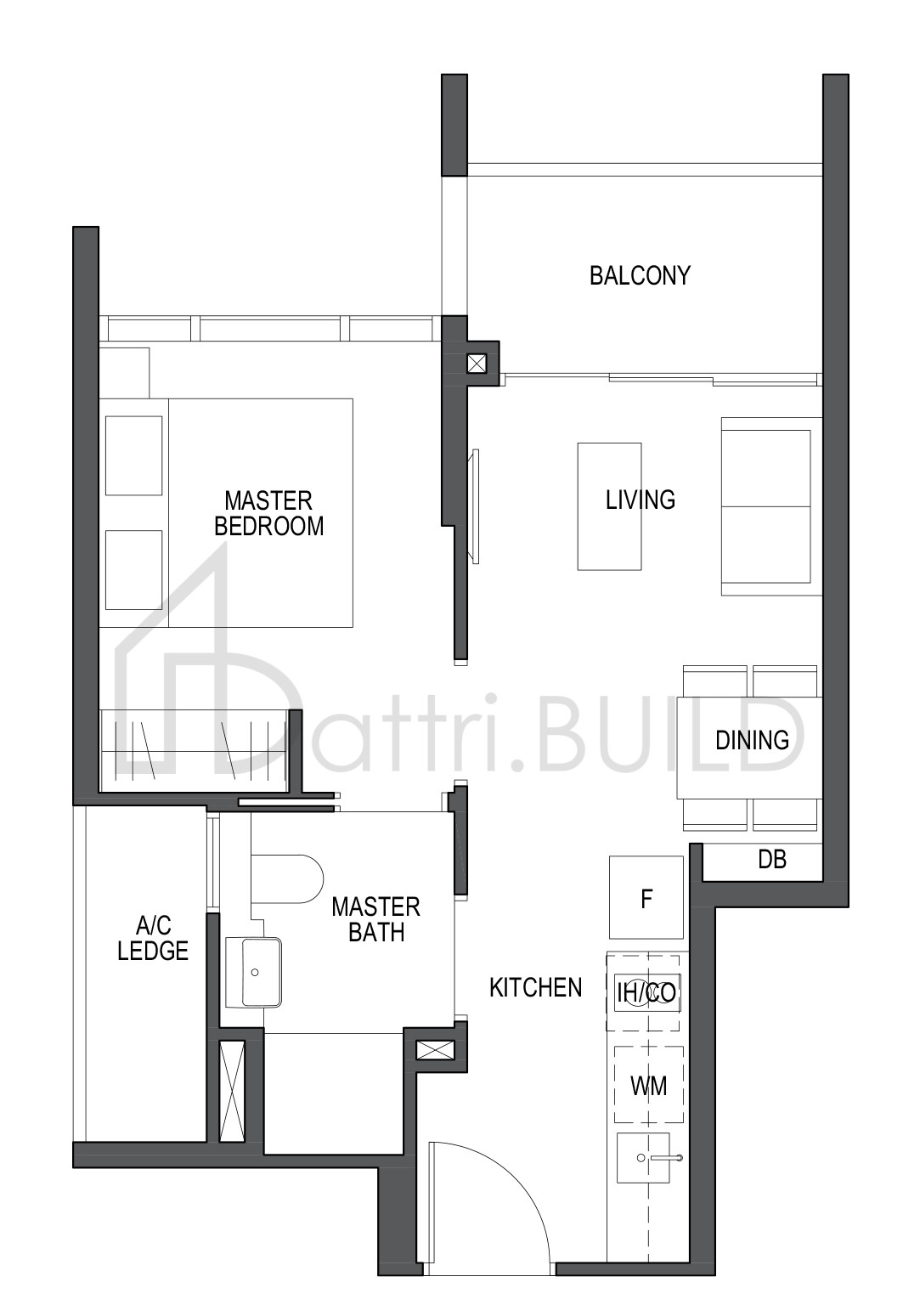 PULLMAN RESIDENCES A1 floorplan (watermarked)