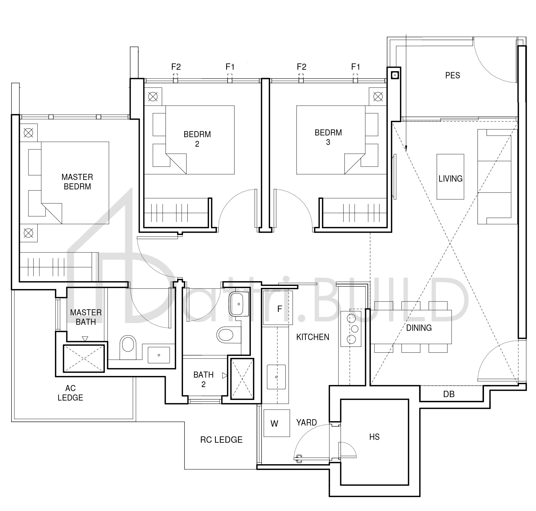 PARC CENTRAL RESIDENCES C4-G floorplan (watermarked)