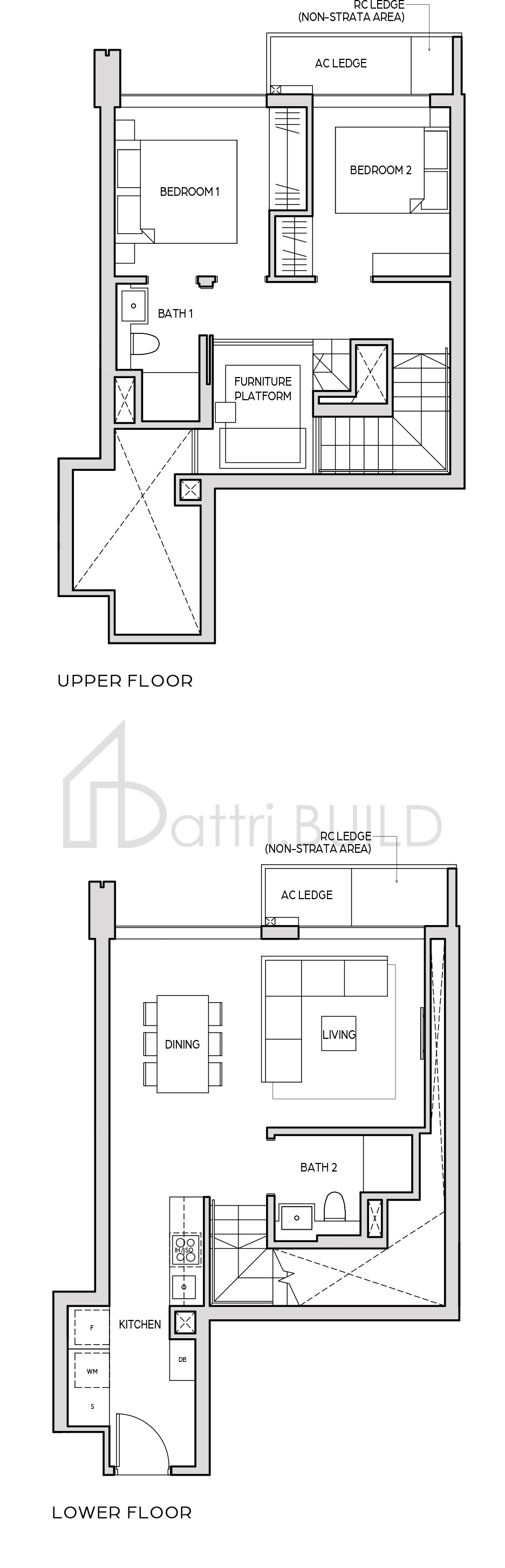 MIDTOWN BAY B6-DP floorplan (watermarked)