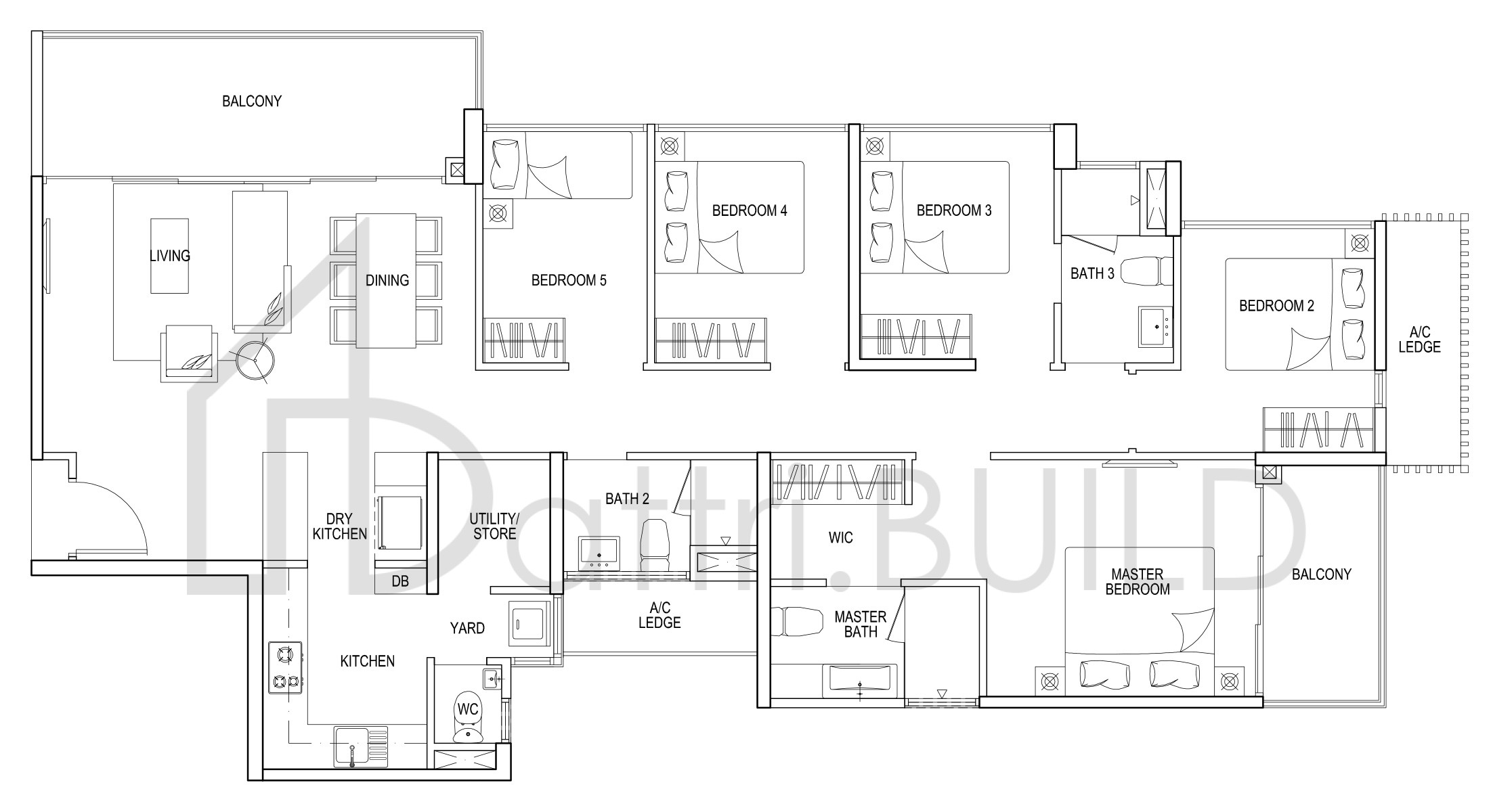 WATERBAY E1 floorplan (watermarked)