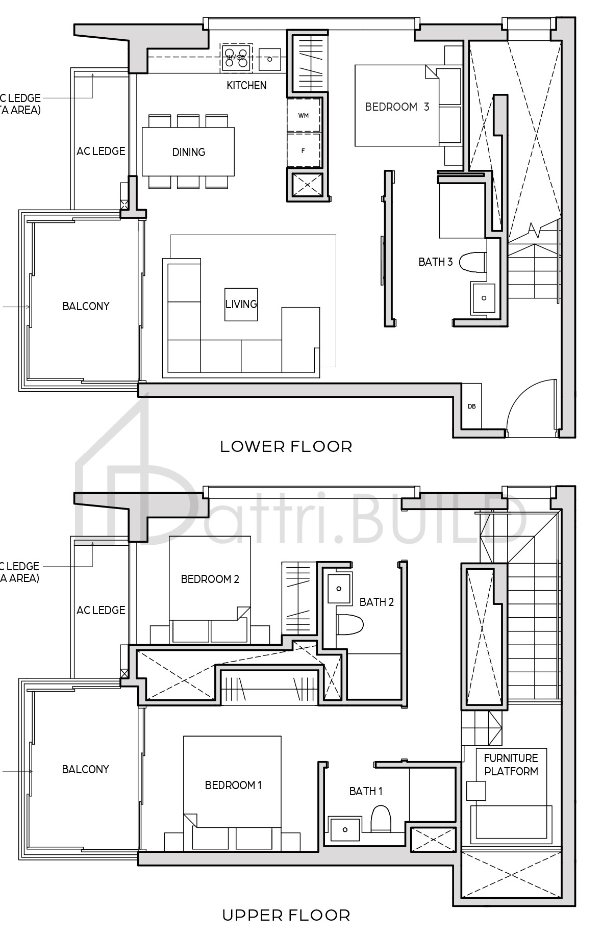 MIDTOWN BAY B1-DP floorplan (watermarked)