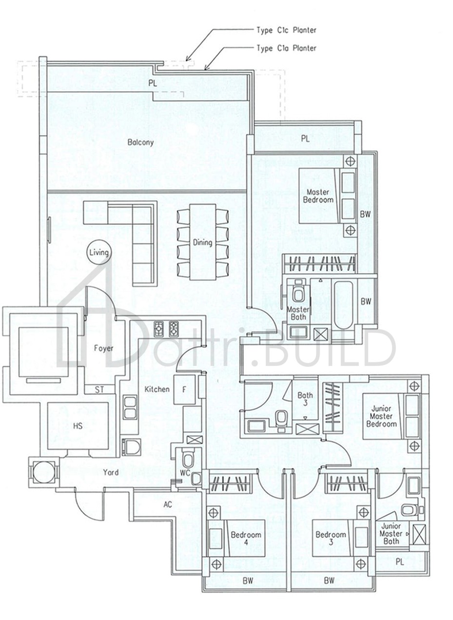 THE BEVERLY C1a floorplan (watermarked)
