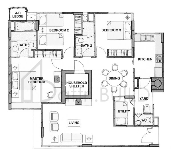 DAHLIA PARK CONDOMINIUM F floorplan (watermarked)