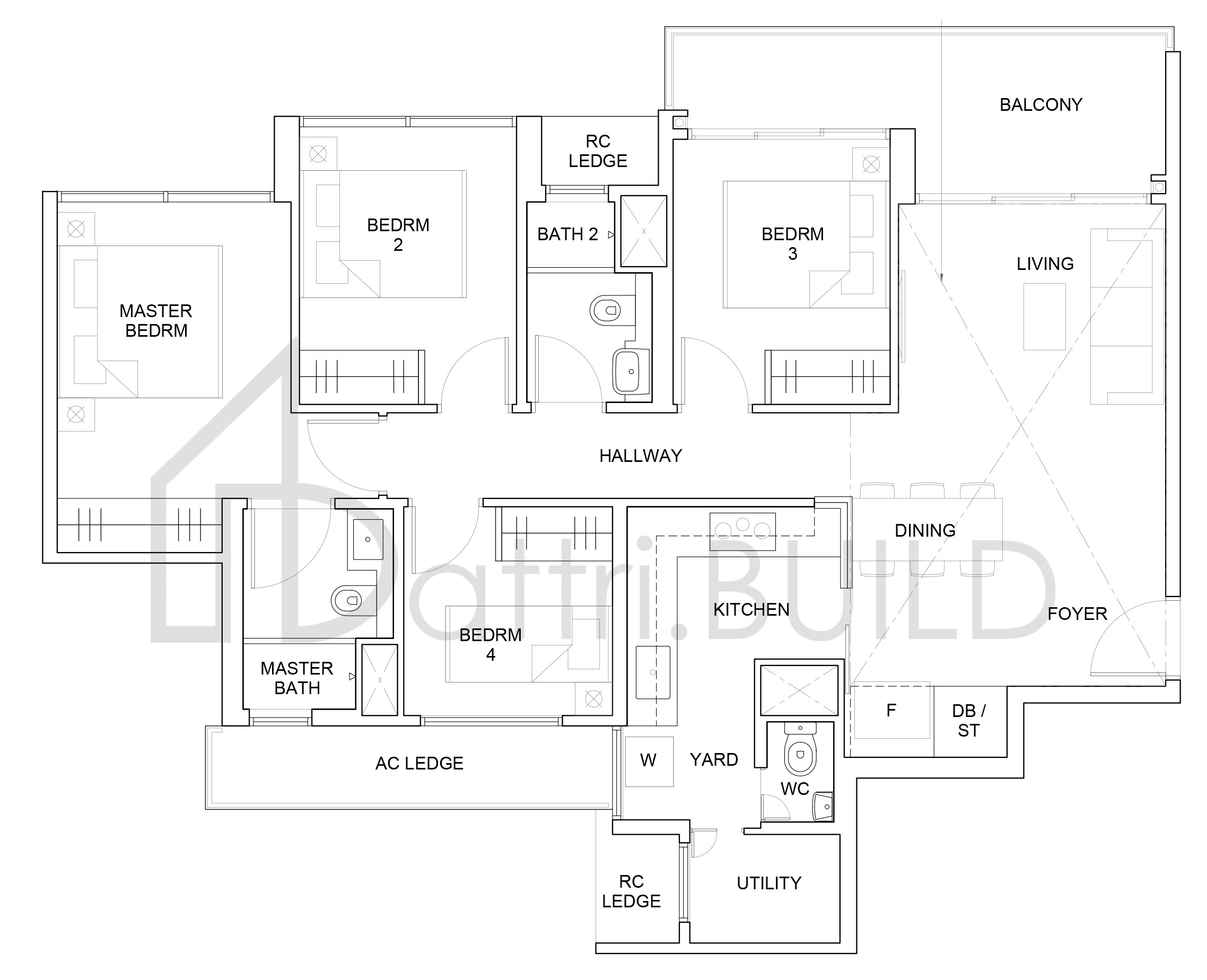 PARC CANBERRA D1-PH floorplan (watermarked)