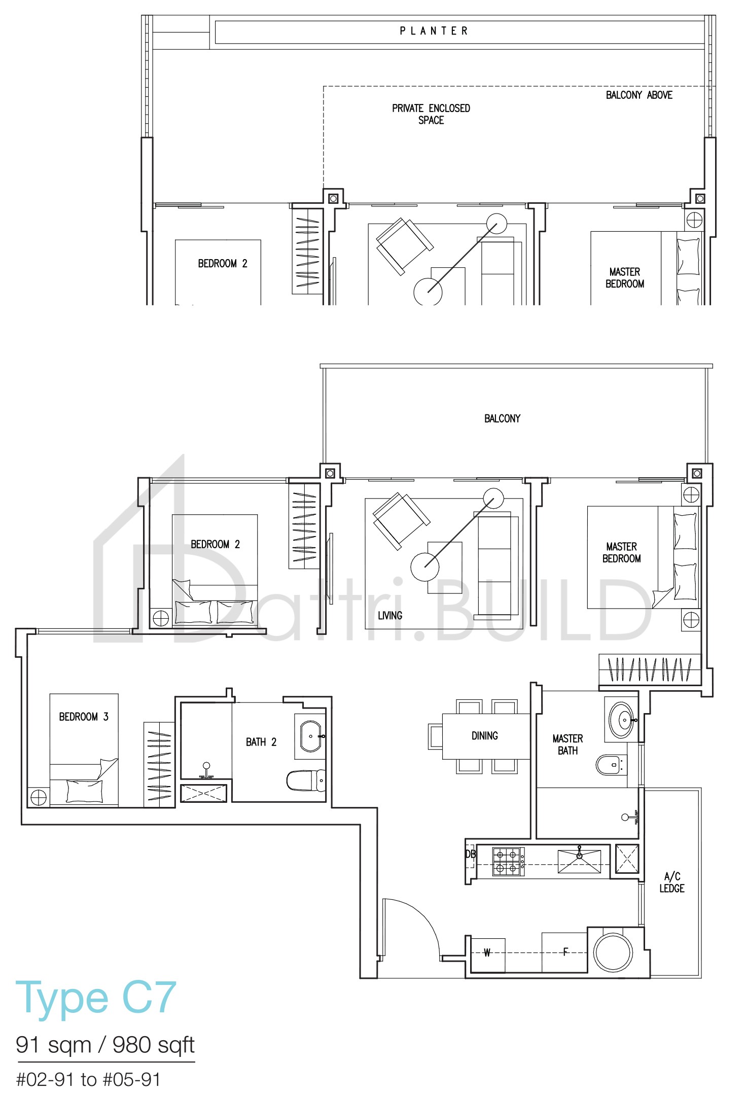THE NAUTICAL C7(P) floorplan (watermarked)