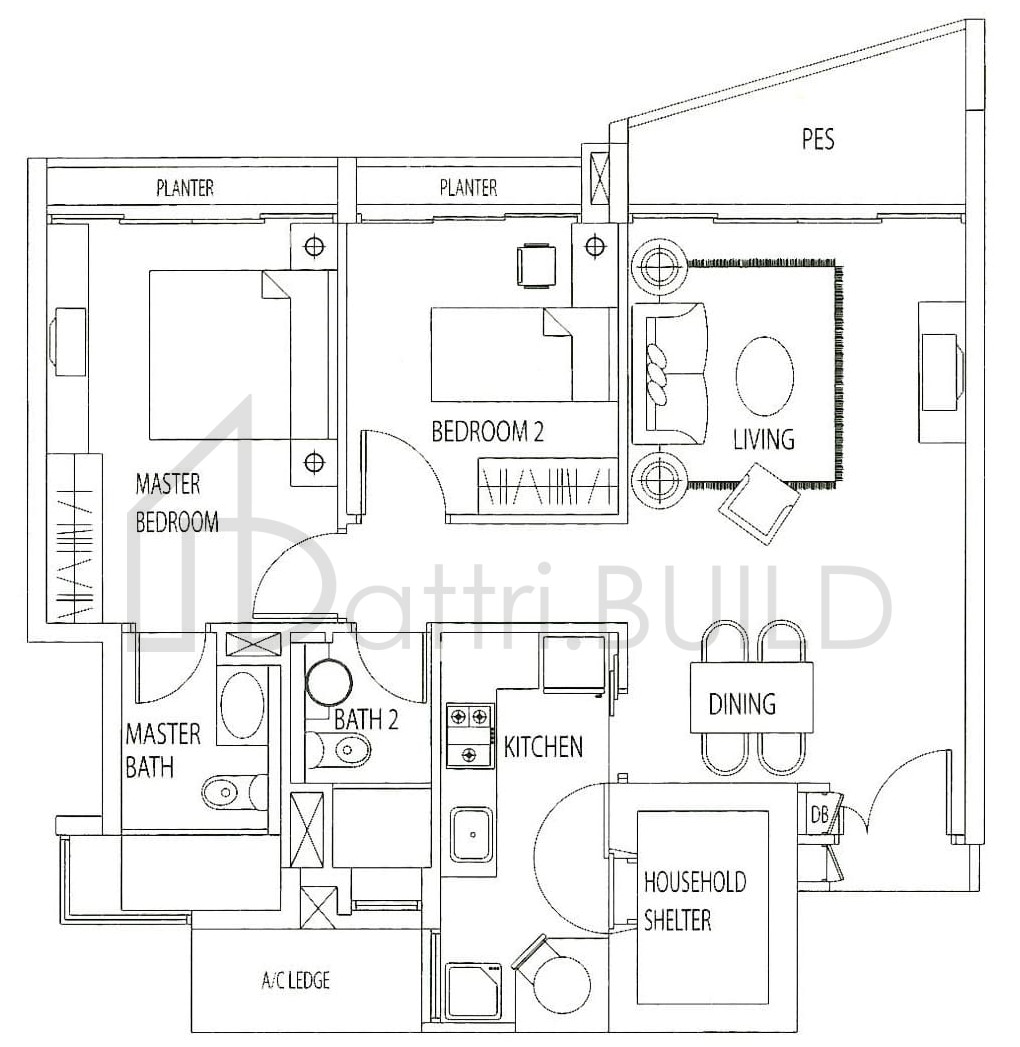 TANGERINE GROVE A1-P2 floorplan (watermarked)