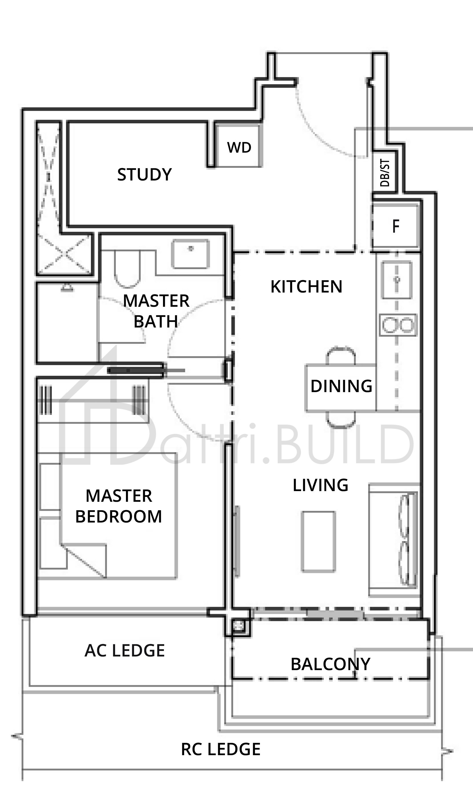 ONE NORTH EDEN A1 floorplan (watermarked)