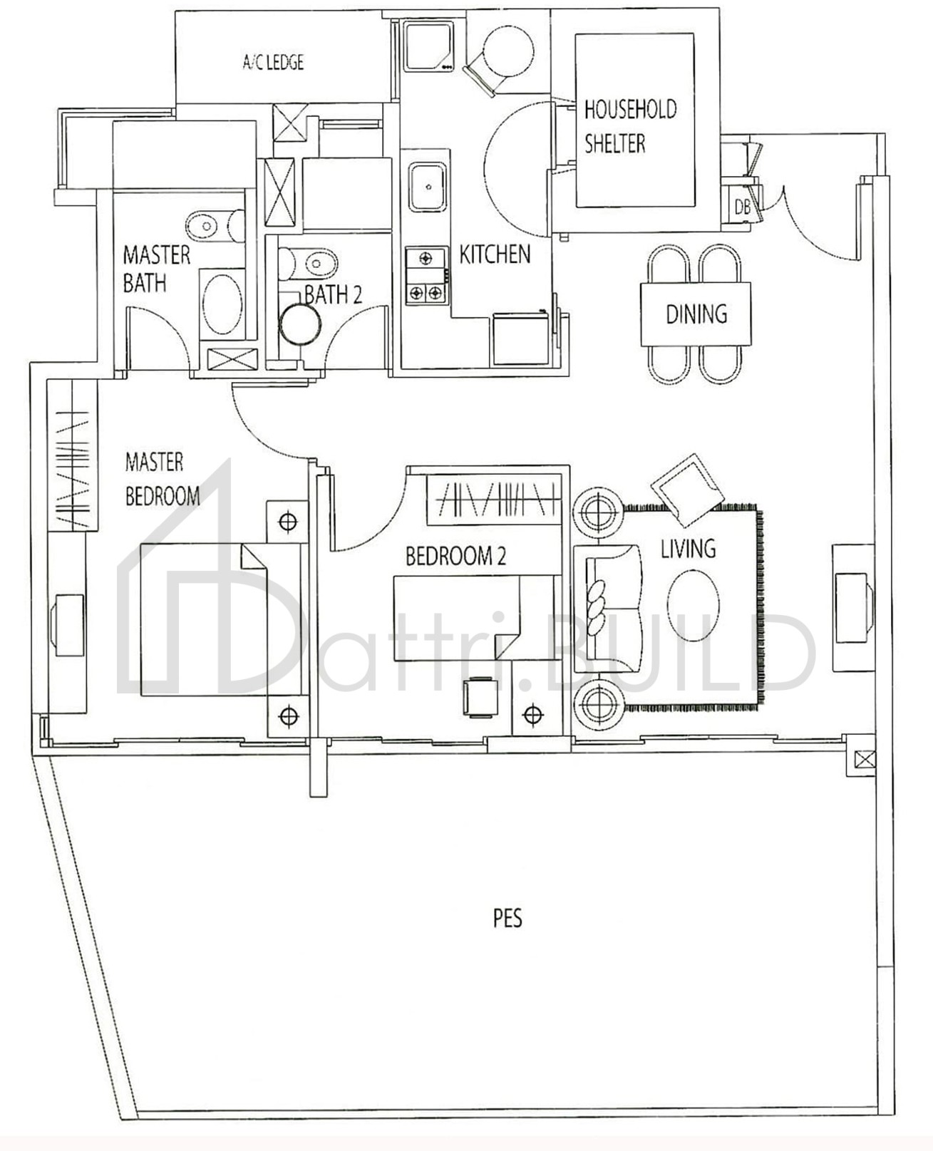 TANGERINE GROVE A1a-P1 floorplan (watermarked)