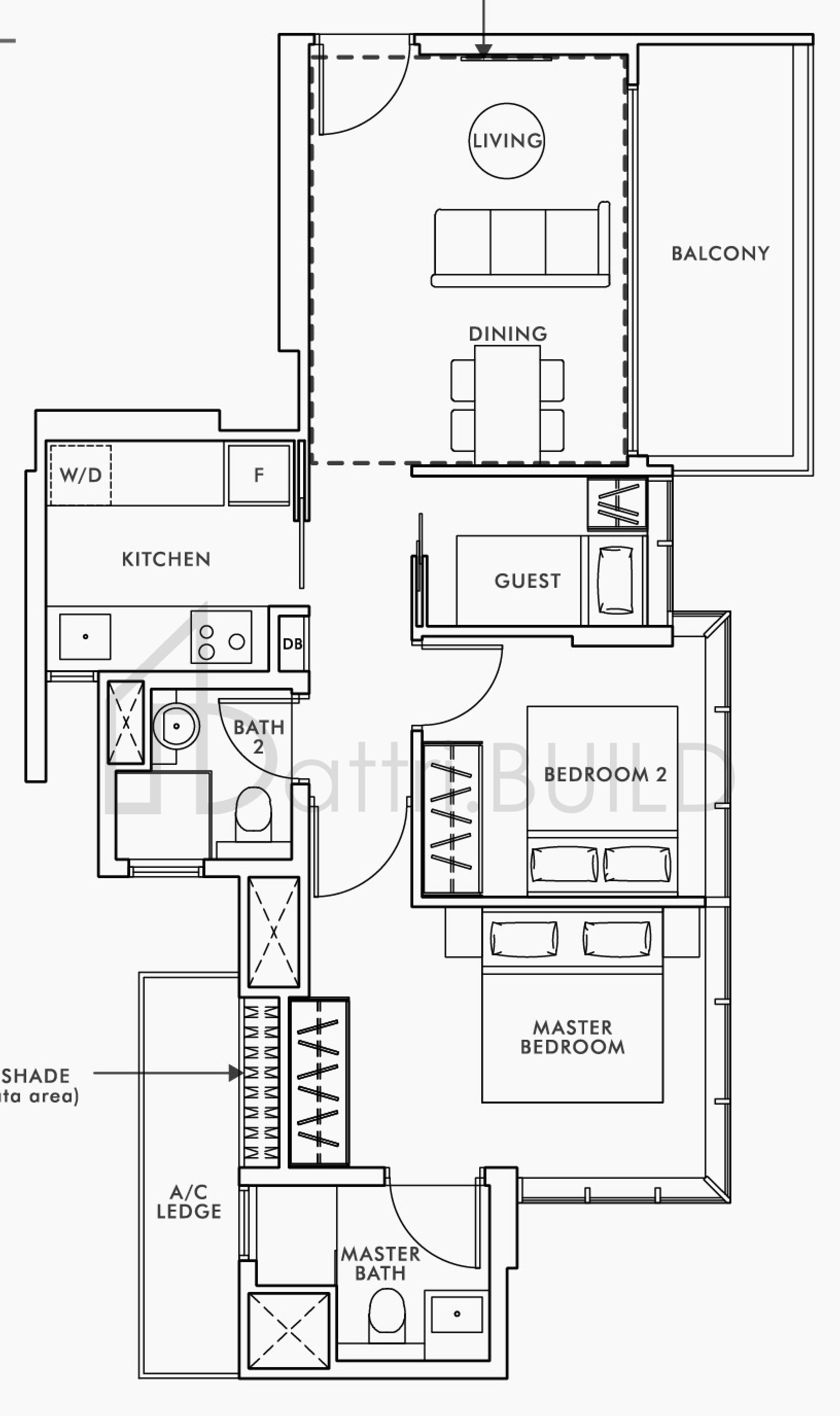WILSHIRE RESIDENCES B4-G floorplan (watermarked)