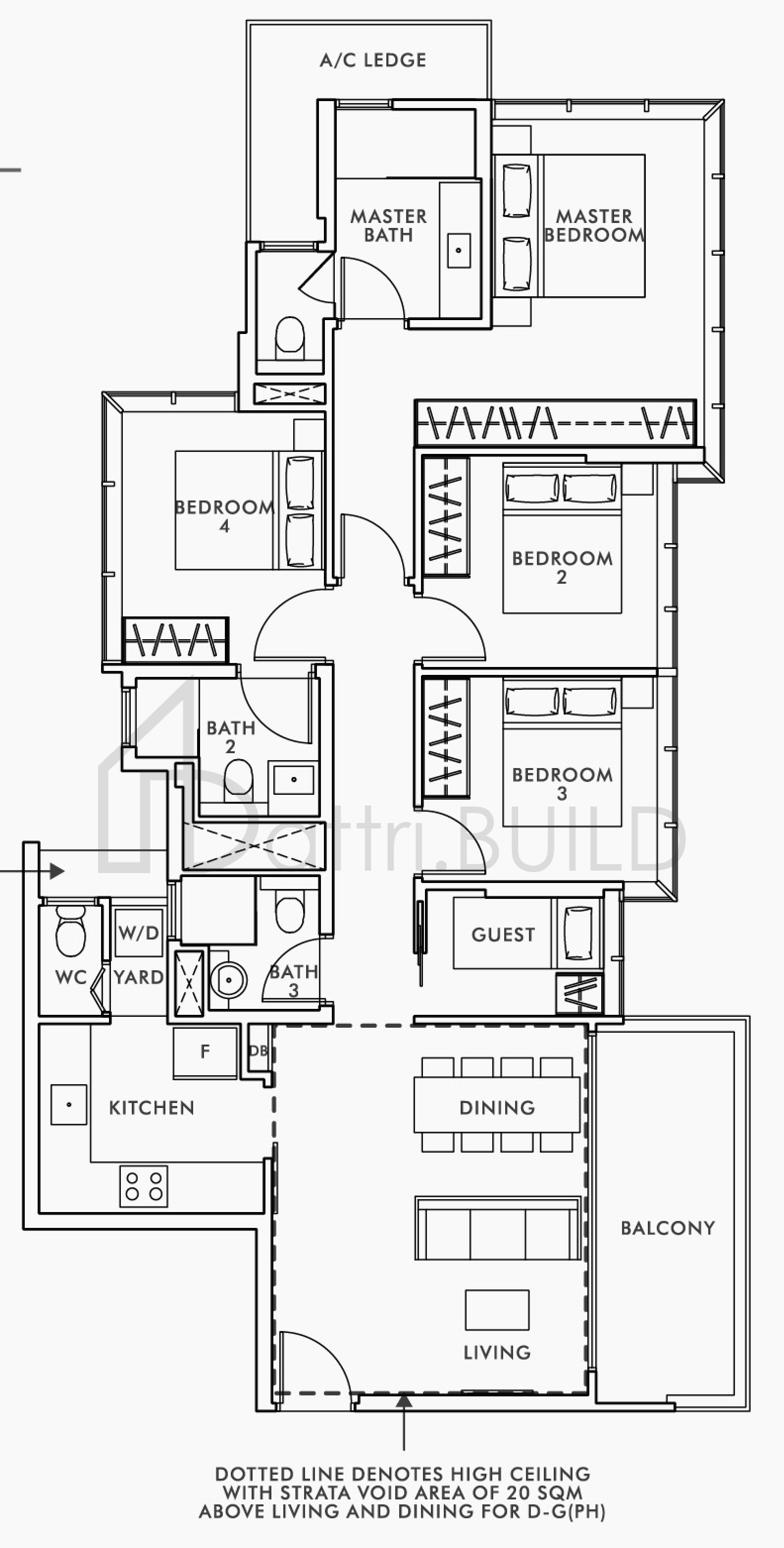 WILSHIRE RESIDENCES D-G(PH) floorplan (watermarked)