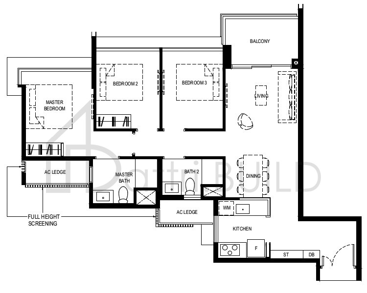 NORMANTON PARK 3BR-CaR floorplan (watermarked)