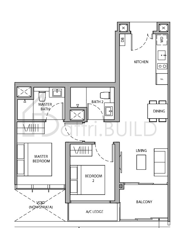 DAIRY FARM RESIDENCES 2B2a floorplan (watermarked)