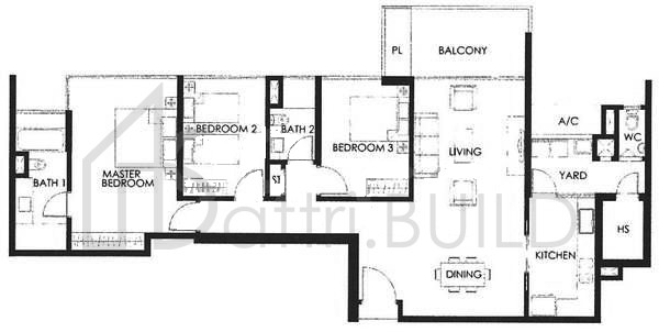 THE SEAFRONT ON MEYER B1-1 floorplan (watermarked)