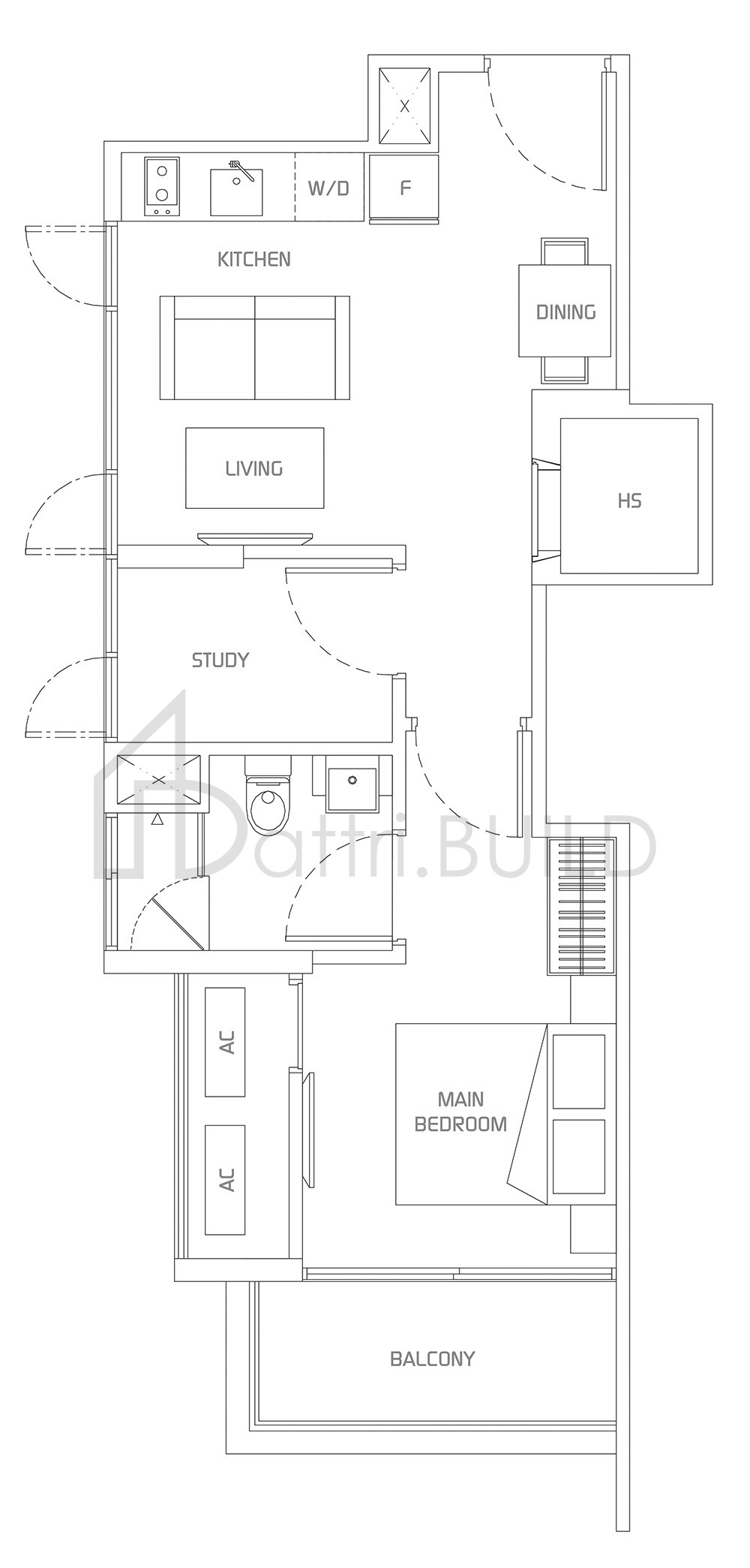 VA RESIDENCES D1 floorplan (watermarked)